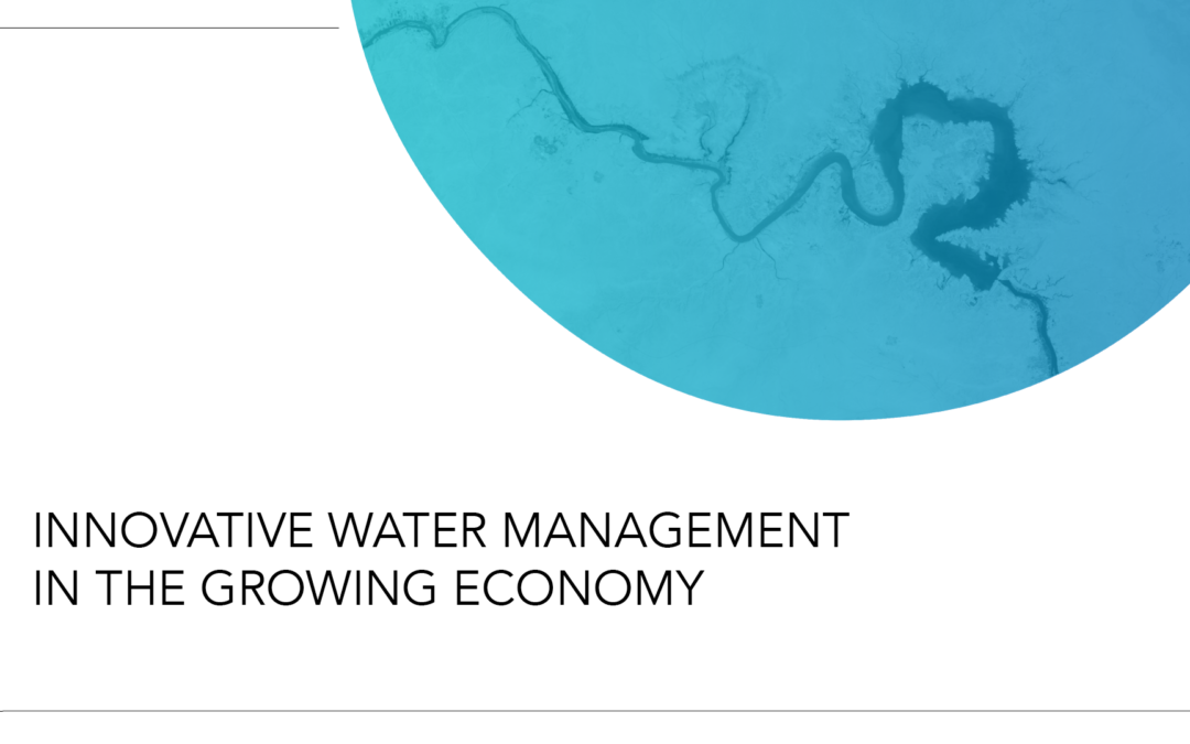Innovative water management in the growing economy nov 18, 2020